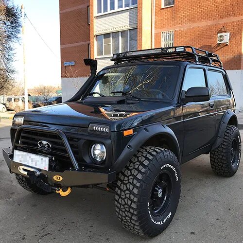 Нива off road фото Расширители арок LAPTER (для резанных арок) ВАЗ 2121-21214 /Нива 3-дверная/ (4 ш
