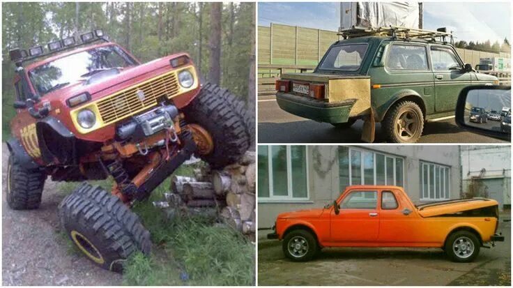 Нива переделка фото 25 безумни тунинга на Лада Нива Niva, Monster trucks, Modified