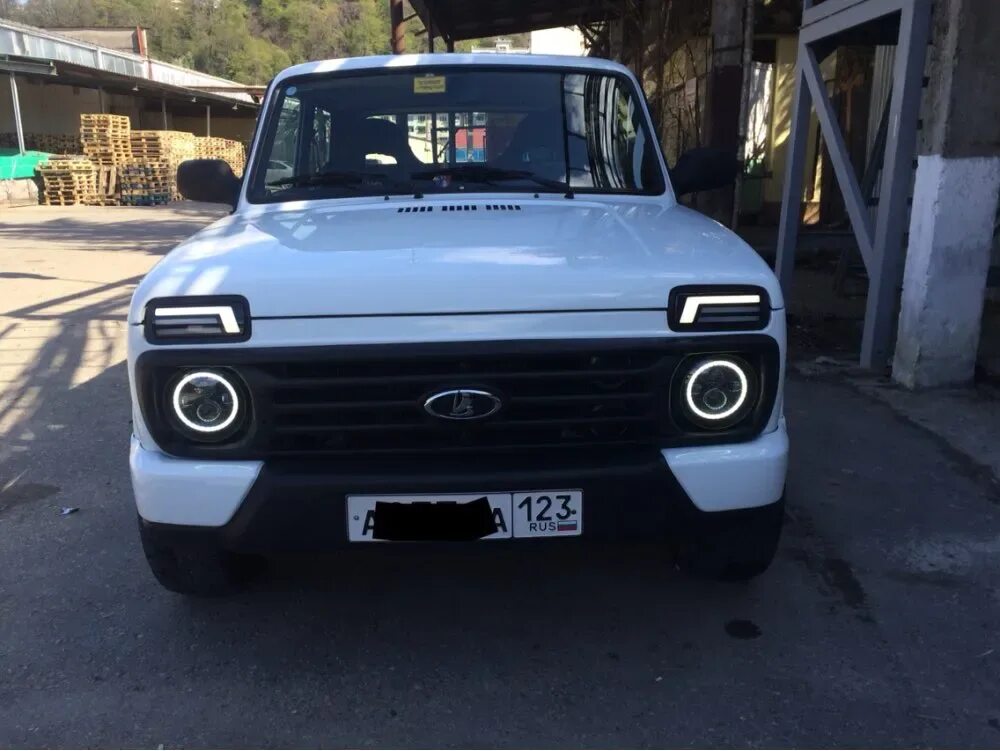 Нива передние фары тюнинг Для UAZ 4x4 Jungle Hunter All terrain off-road MPV " светодиодный фонарь halo DR
