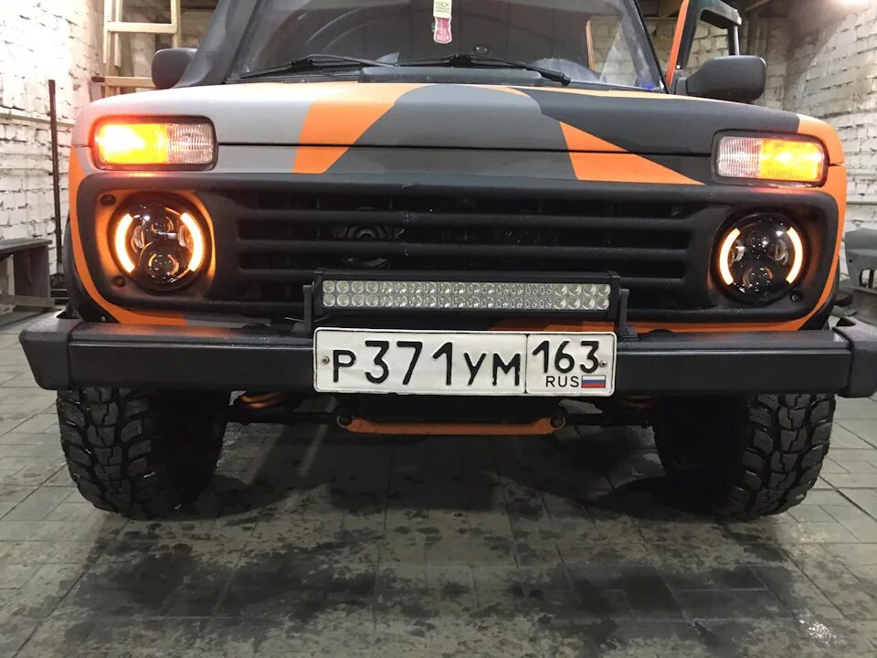 Нива передний фара тюнинг фото Дошло и до головного света!)) - Lada 4x4 3D, 1,7 л, 2011 года тюнинг DRIVE2