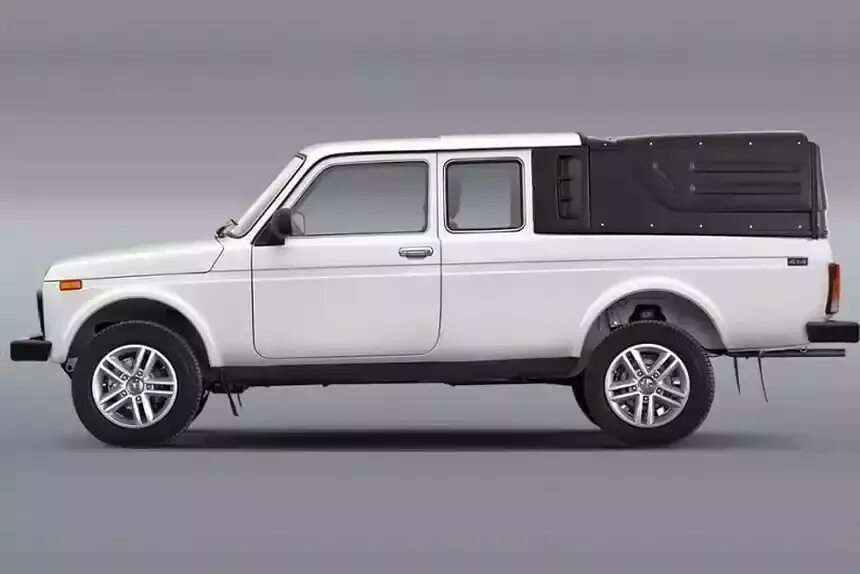 Нива пикап фото Безрамный пикап на базе удлиненной Lada Niva могут вернуть в производство