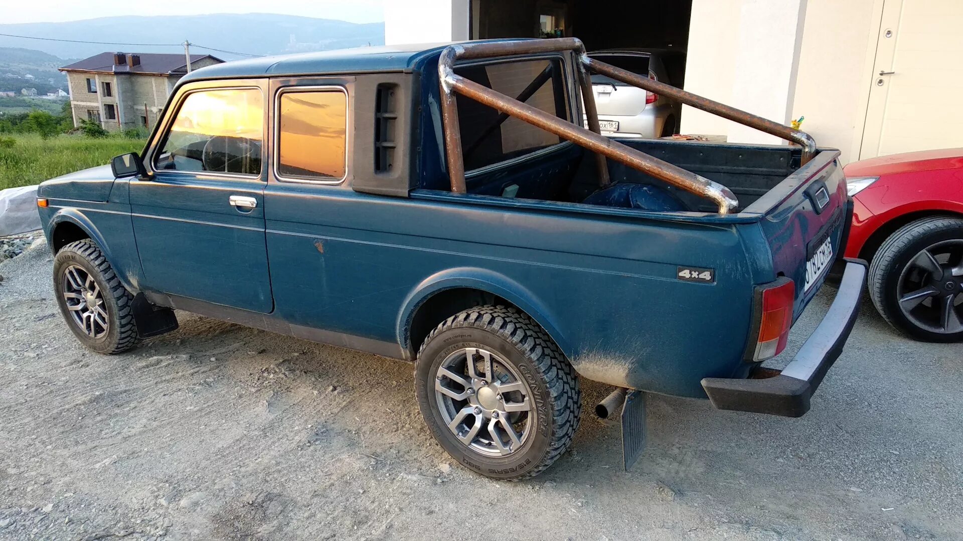 Нива пикап тюнинг Трубы в кузове - Lada 2329, 1,7 л, 2009 года тюнинг DRIVE2