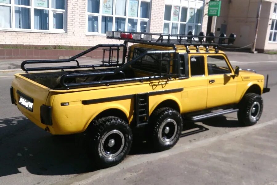 Нива пикап тюнинг фото Шестиколёсный пикап "Нива" выставили на продажу по заманчивой цене WROOM Дзен