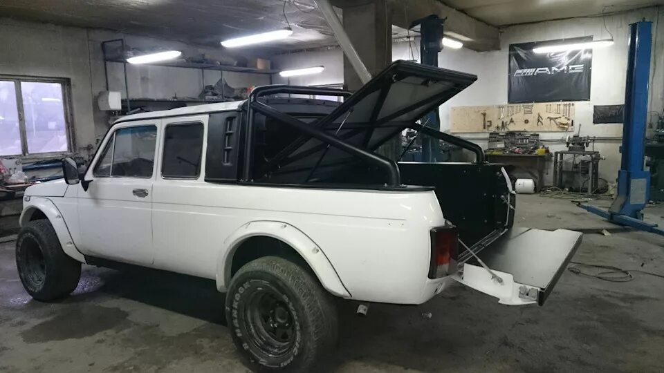 Нива пикап тюнинг кузова Крышка кузова на Пикап - Lada 2329, 1,8 л, 1998 года своими руками DRIVE2