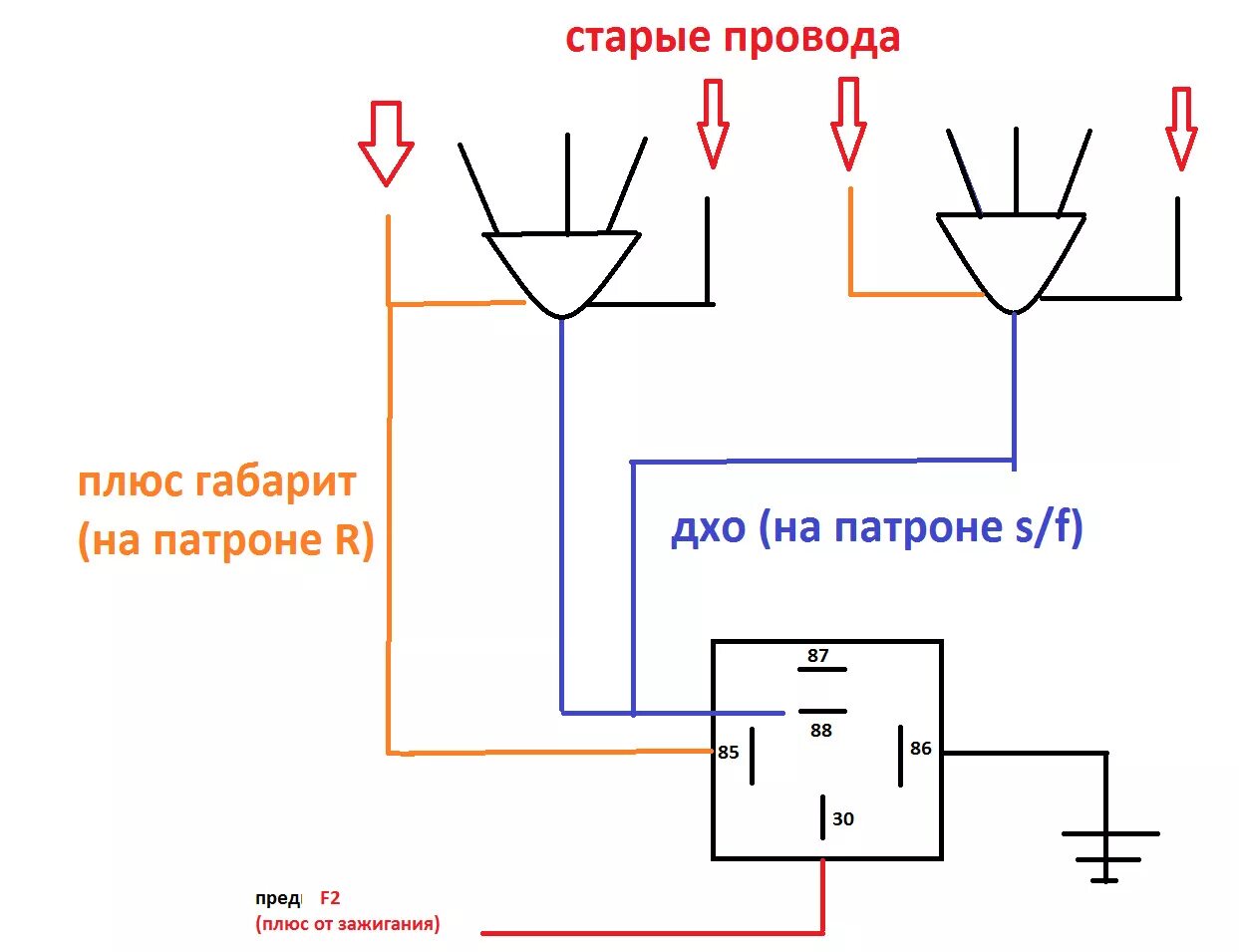 Нива подключение led фары ДХО в габаритах как на новых нивах - Lada 4x4 3D, 1,7 л, 2012 года тюнинг DRIVE2