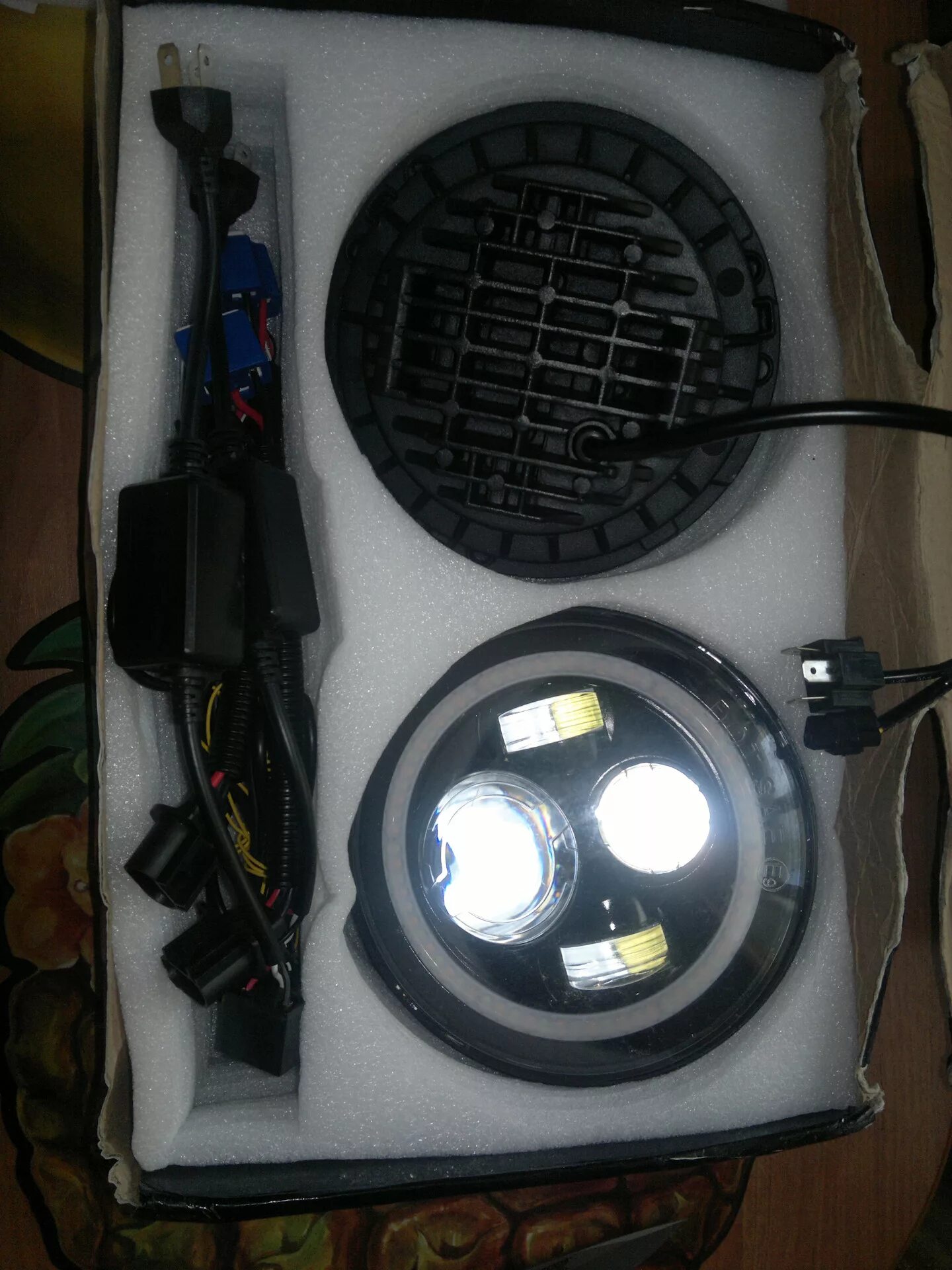 Нива подключение led фары #20 Обзор и отзыв о LED фарах для нивы - Lada 4x4 3D, 1,7 л, 2002 года тюнинг DR