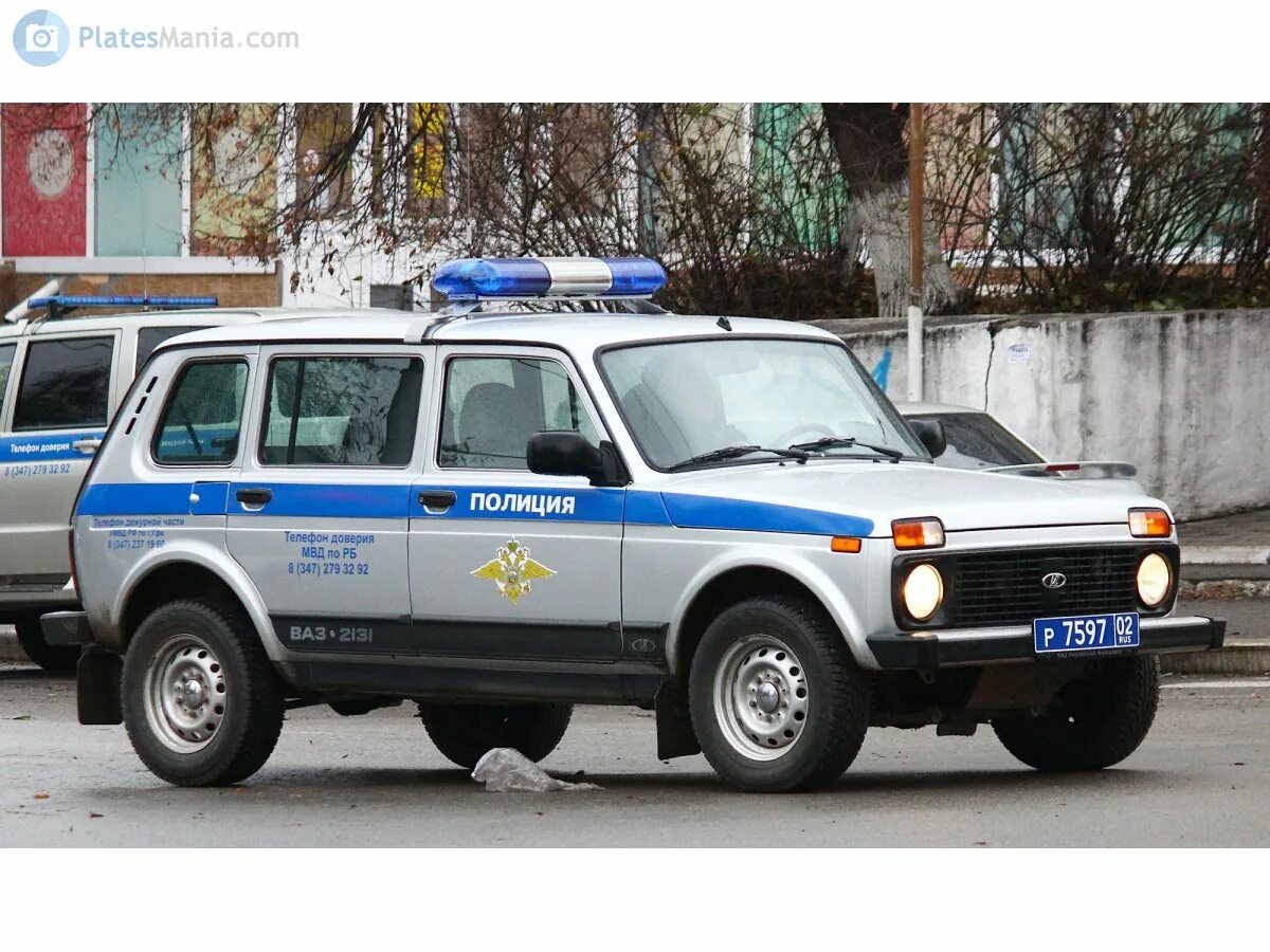 Нива полиция фото "р 7597 02" фото ВАЗ (Lada) 2131 Нива. Россия