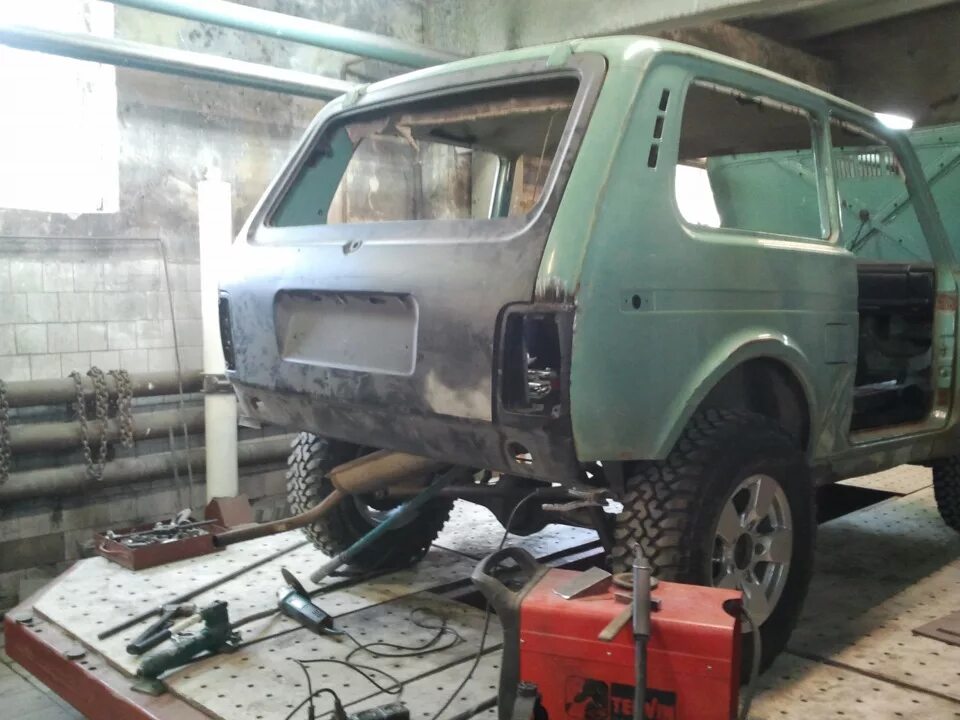 Нива ремонт своими Переделка из 2121 в 21213 - Lada 4x4 3D, 1,7 л, 1987 года кузовной ремонт DRIVE2
