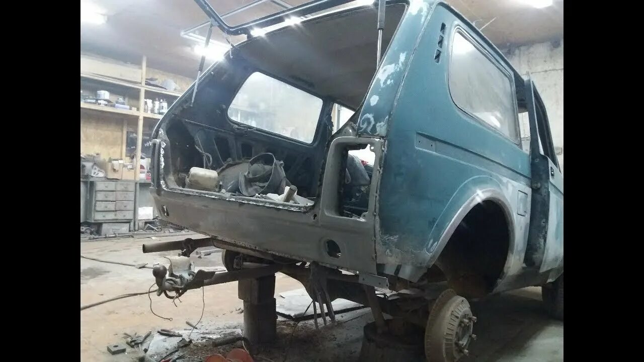 Нива ремонт своими руками видео НИВА 2121 4х4 ЗАМЕНА ЗАДНЕЙ ЧАСТИ/ЛЕЧИМ ЛОНЖЕРОНЫ - YouTube