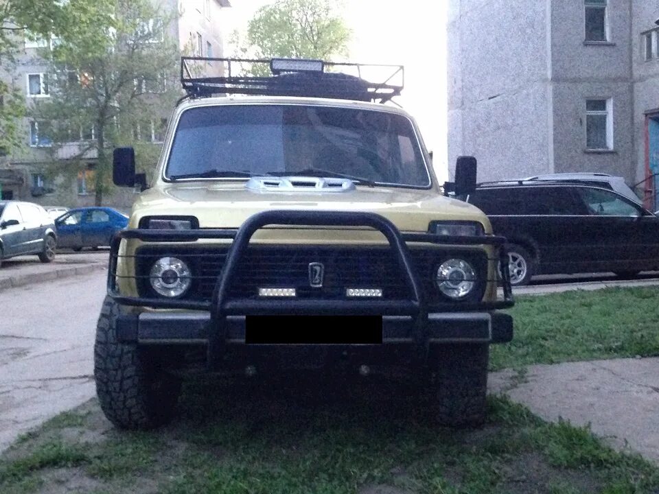 Нива с кенгурятником фото Улучшил внешний вид - Lada 4x4 3D, 1,7 л, 1978 года стайлинг DRIVE2