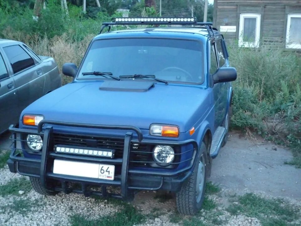 Нива с кенгурятником фото Кенгурятник и свет - Lada 4x4 3D, 1,7 л, 2014 года тюнинг DRIVE2