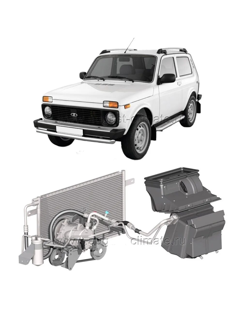 Нива с кондиционером фото КОНДИЦИОНЕР ДЛЯ АВТОМОБИЛЯ ВАЗ 21214 LADA 4X4 АВГУСТ 23БС-21214 36000р 2017 Авто