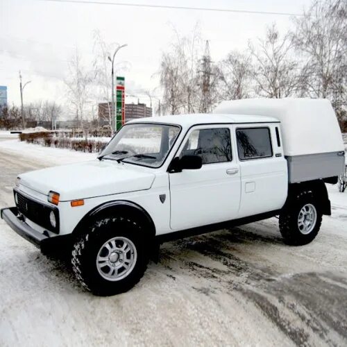 Нива с кузовом фото Автомобиль ВАЗ 21214 Рысь Пикап с жесткой надстройкой купить в Тольятти по привл