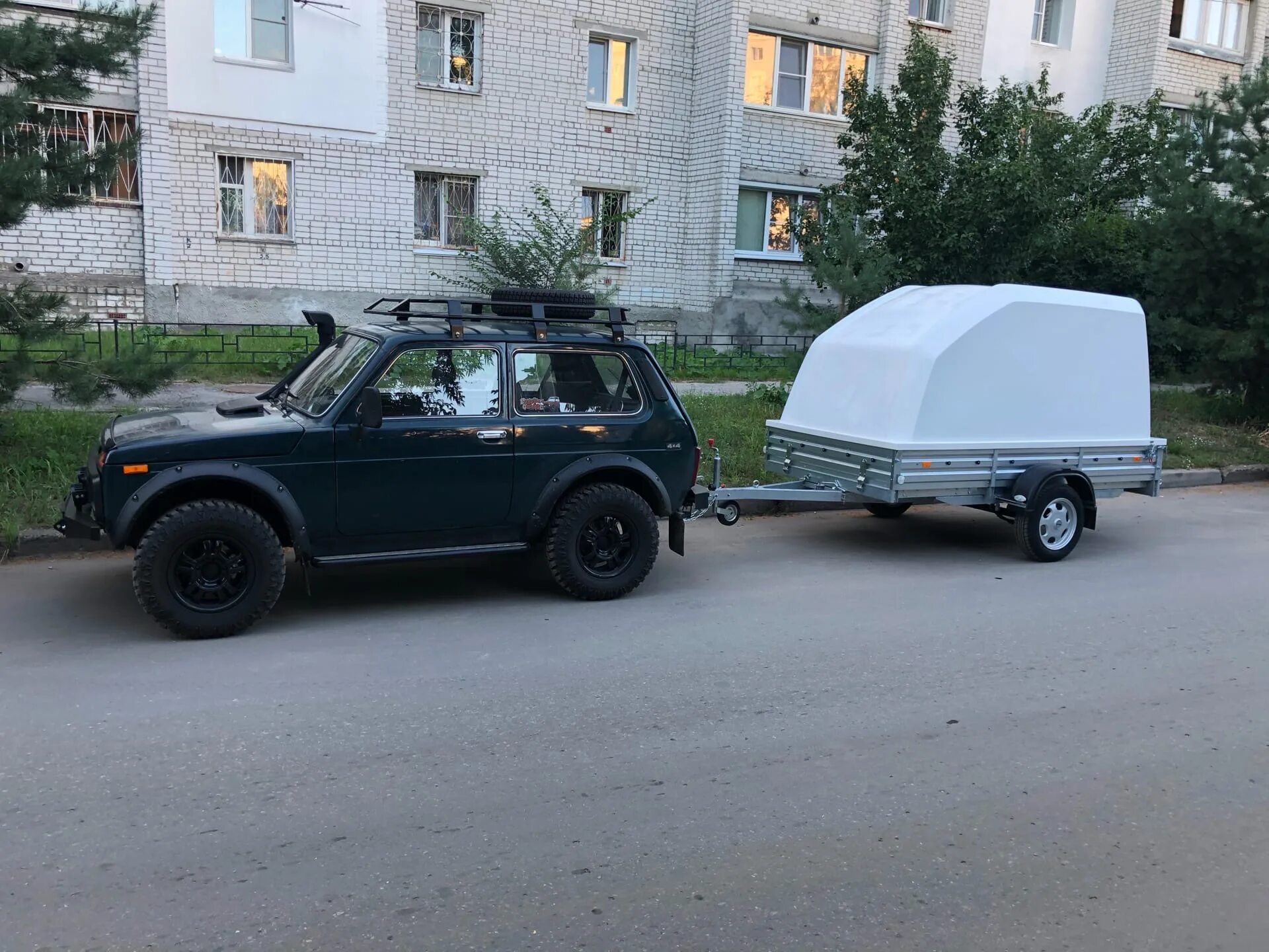 Нива с прицепом фото Прицеп МЗСА 817703 - Lada 4x4 3D, 1,7 л, 2008 года покупка машины DRIVE2
