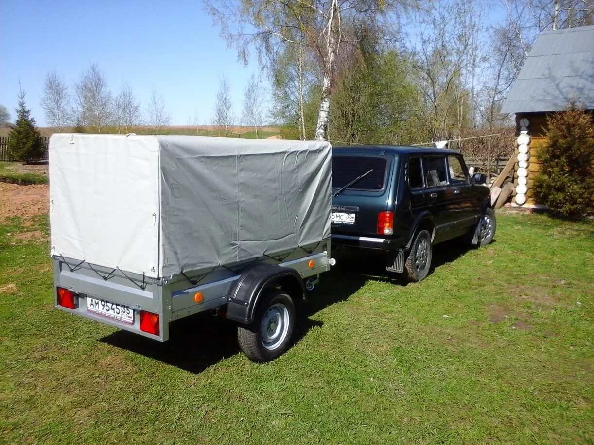 Нива с прицепом фото Прицепы Поло Практик 202, МЗСА 817701 - Сообщество "Прицепы" на DRIVE2