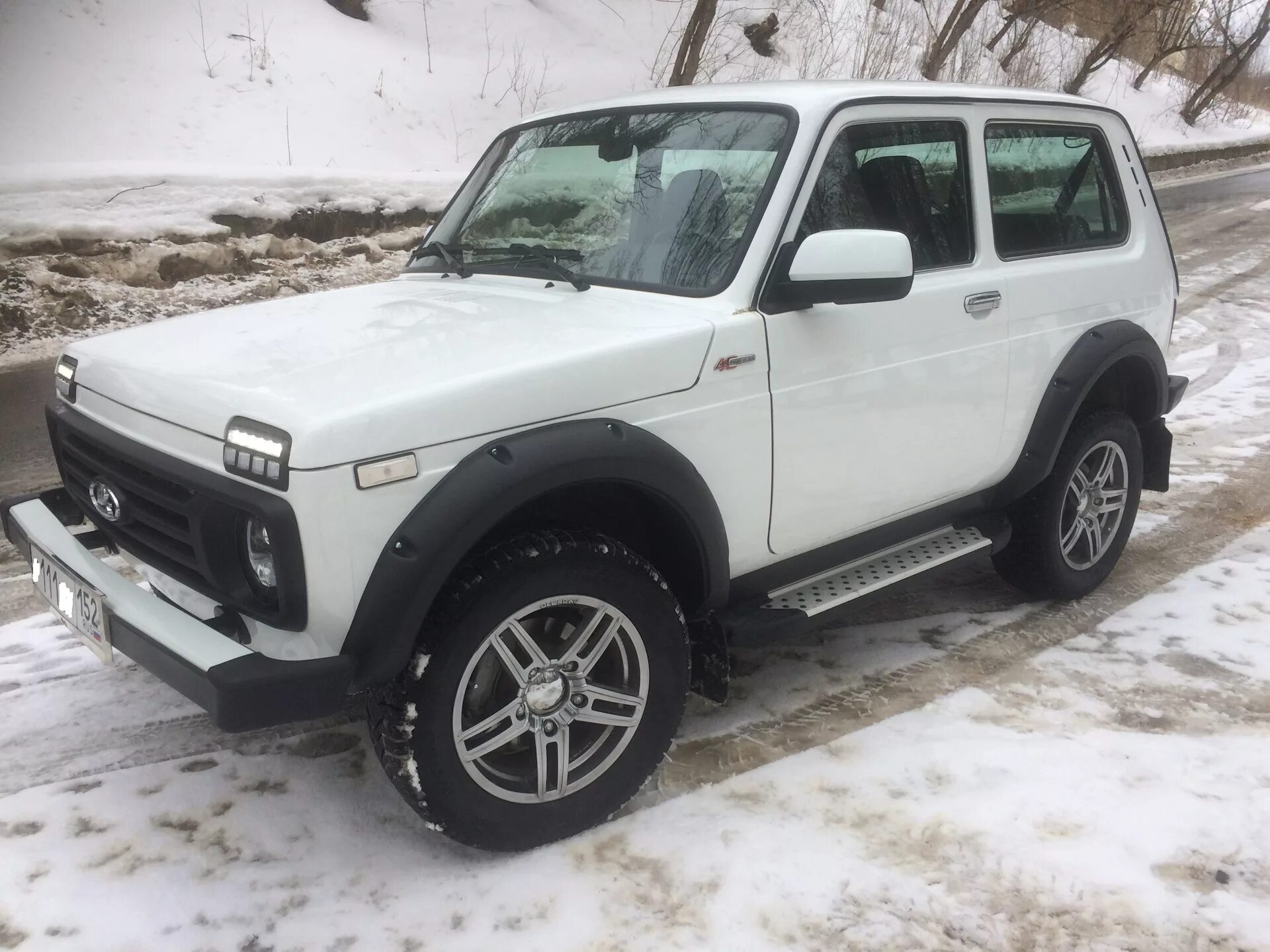Нива с расширителями арок фото Лаптеры на не резанные арки. - Lada 4x4 3D, 1,7 л, 2017 года аксессуары DRIVE2