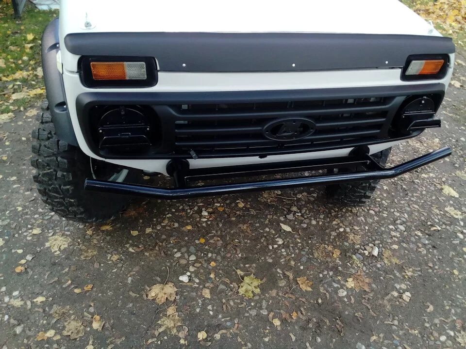 Нива с силовыми бамперами фото Изготовление переднего бампера 2 этап - Lada 4x4 3D, 1,7 л, 1996 года тюнинг DRI