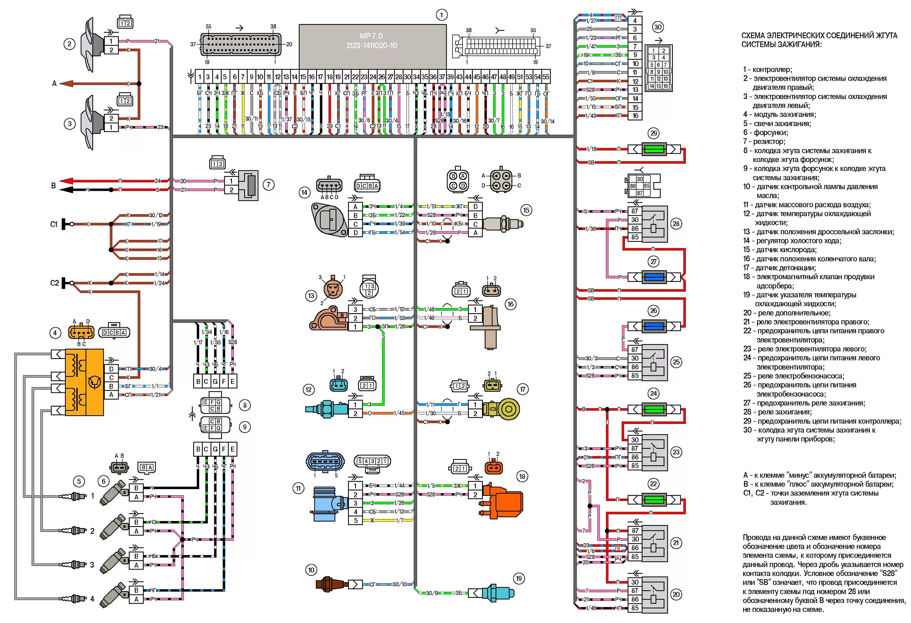 Нива схема подключения насоса Removal and installation of the control sensor of oxygen concentration Chevrolet
