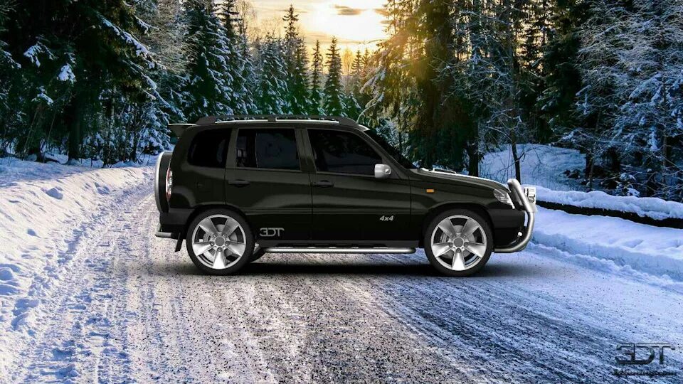 Нива шевроле черная тюнинг 3d тюнинг - Chevrolet Niva, 1,7 л, 2006 года просто так DRIVE2