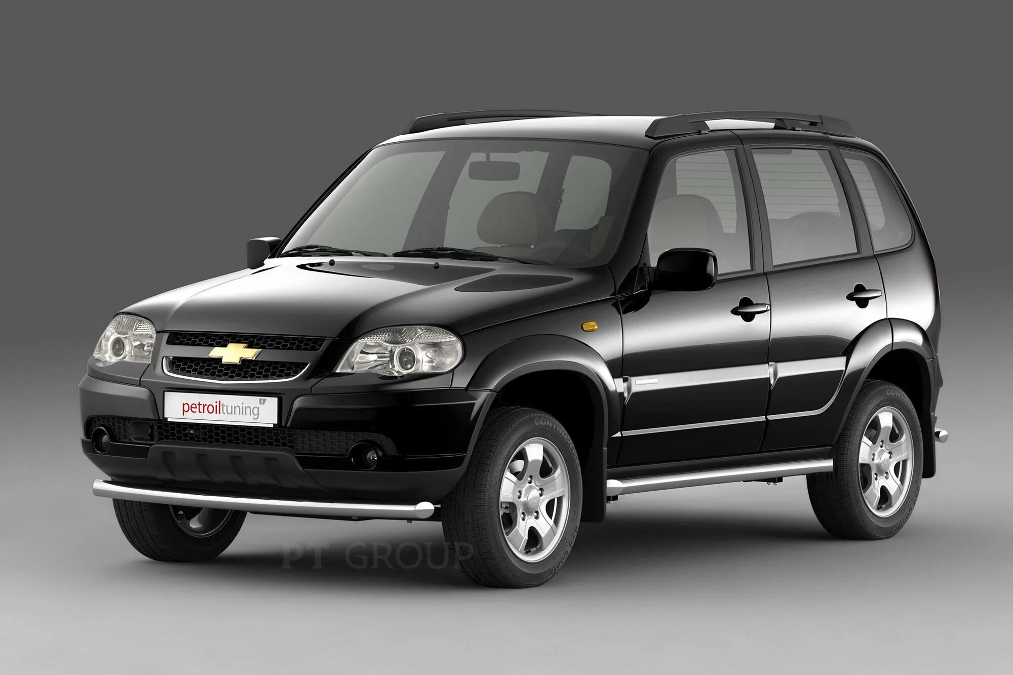 Нива шевроле картинки фото Защита порогов PT GROUP вогнутая D 63мм(НПС)CHEVROLET Niva 2009-2020/ LADA Niva 