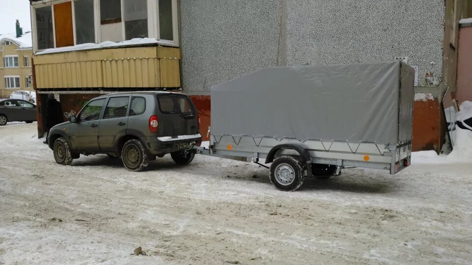 Нива шевроле с прицепом фото Купил прицеп "Трейлер 829450" - Chevrolet Niva, 1,7 л, 2010 года покупка машины 