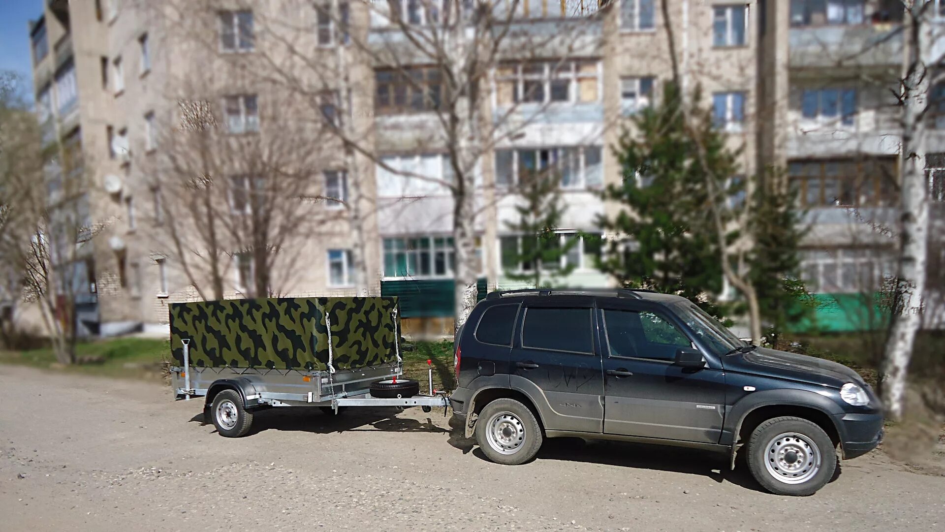 Нива шевроле с прицепом фото Нива в экспедицию? Нет! Нива + экспедиция - Chevrolet Niva, 1,7 л, 2016 года дру