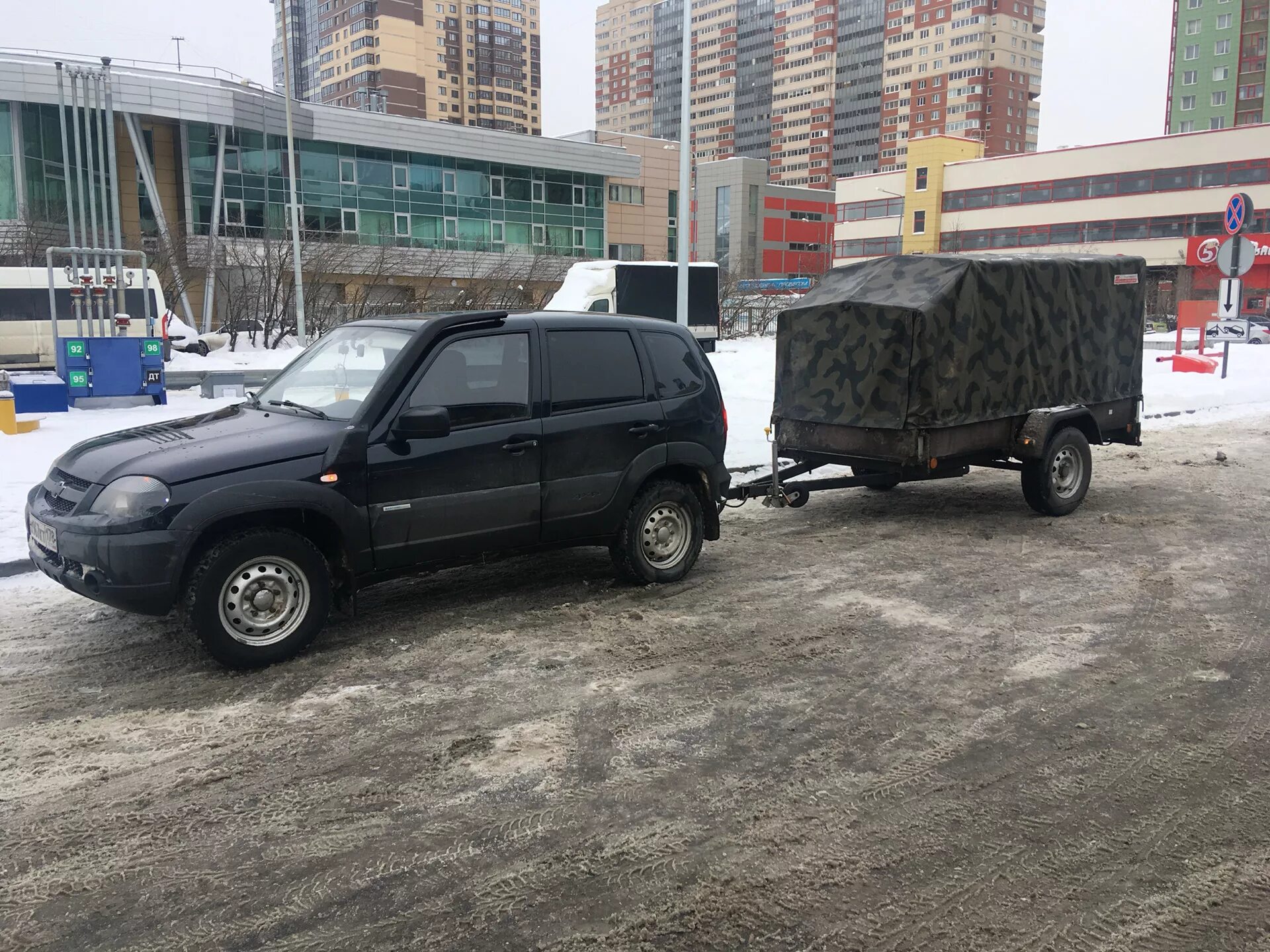 Нива шевроле с прицепом фото Восполняем нехватку места в багажнике )) прицеп курганского производителя "атлет