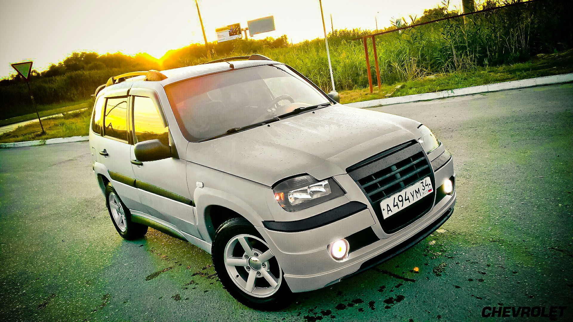 Нива шевроле тюнинг комплект Chevrolet Niva 1.7 бензиновый 2005 Чудовище в Attack'е на DRIVE2