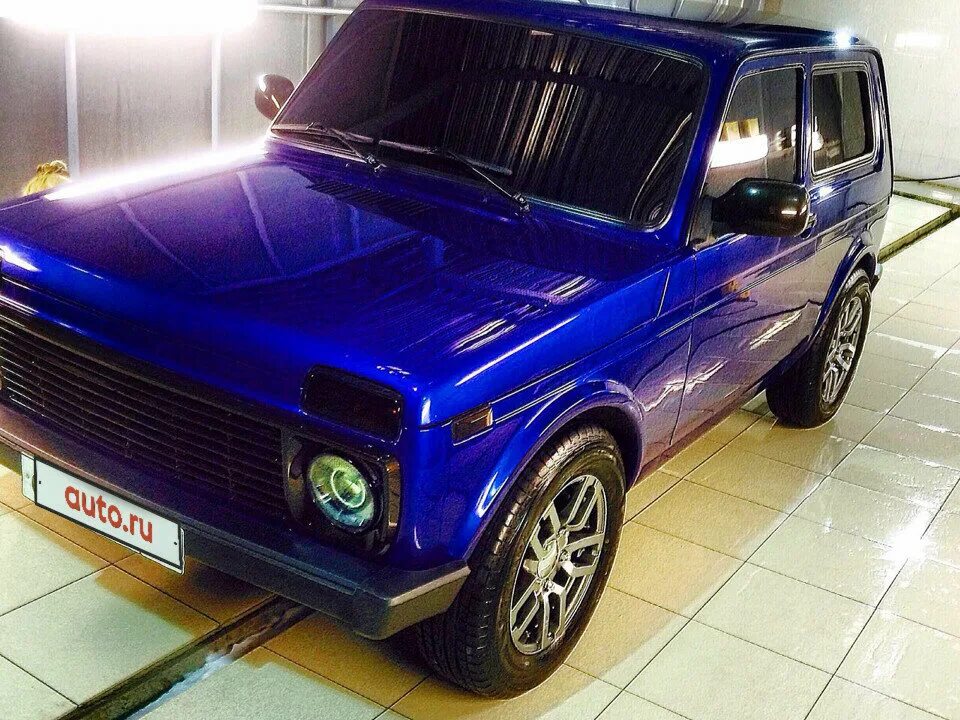 Нива синий металлик фото Купить б/у Lada (ВАЗ) 2121 (4x4) I Рестайлинг Рысь 1.7 MT (83 л.с.) 4WD бензин м
