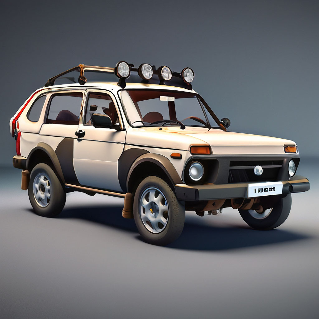 Нива спорт фото новая модель "Lada Niva Urban sport pickup truck" - image created in Shedevrum