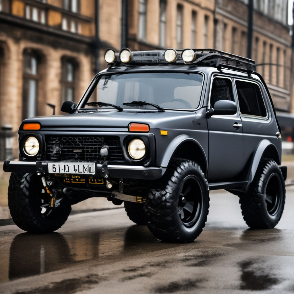Нива супер тюнинг "Niva tuning" - image created in Shedevrum