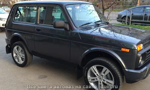 Нива цвет борнео фото Лада 4х4 3D (Нива) цвет Борнео (код 633) серебристо-серый Авто