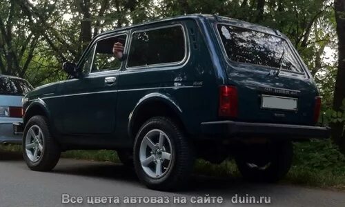 Нива цвет мурена фото Лада 4х4 3D (Нива) цвет Мурена 377 сине-зеленый Авто
