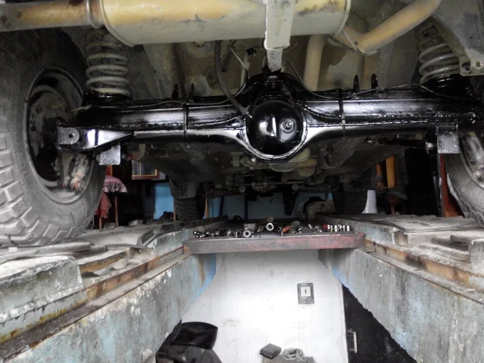 Нива тревел задний мост фото А-образник и усиленный мост - Chevrolet Niva, 1,7 л, 2010 года тюнинг DRIVE2