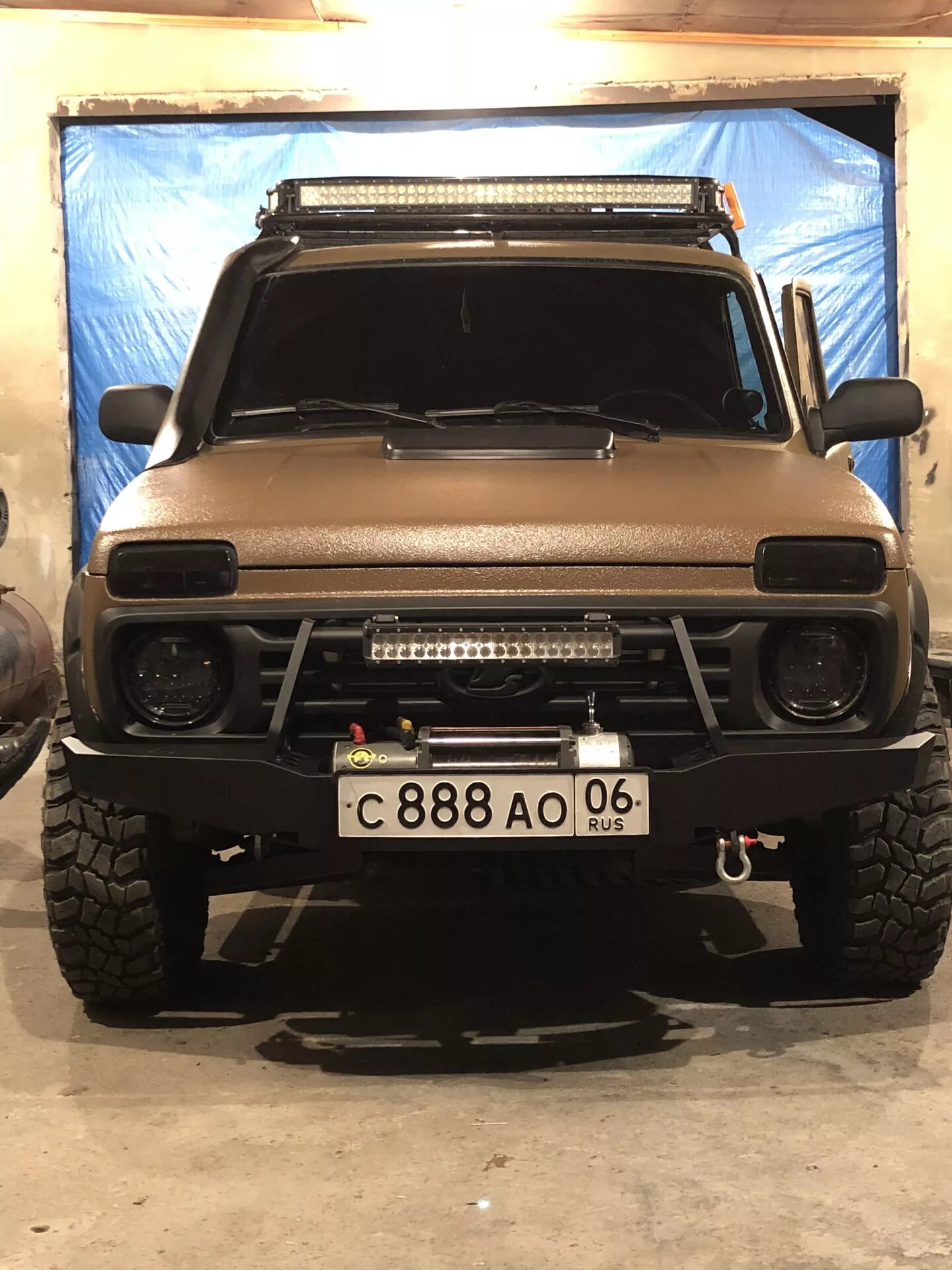 Нива тюнинг бронто бампер Нива вновь на ходу. Продолжение тюнингаа - Lada 4x4 5D, 2 л, 2006 года тюнинг DR