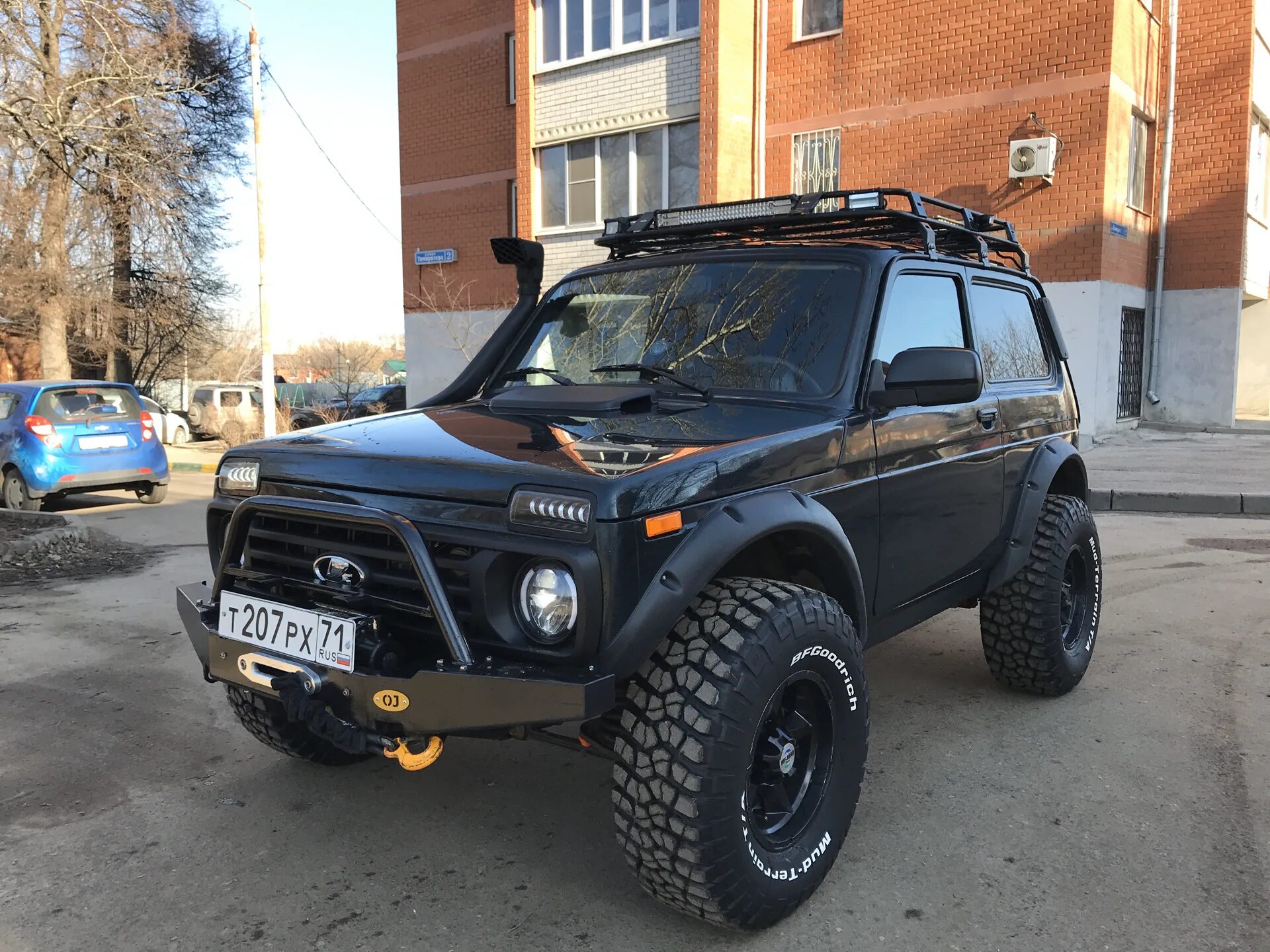 Нива тюнинг для бездорожья Светодиодные фонари на Ниву - Lada 4x4 3D, 1,9 л, 2017 года стайлинг DRIVE2