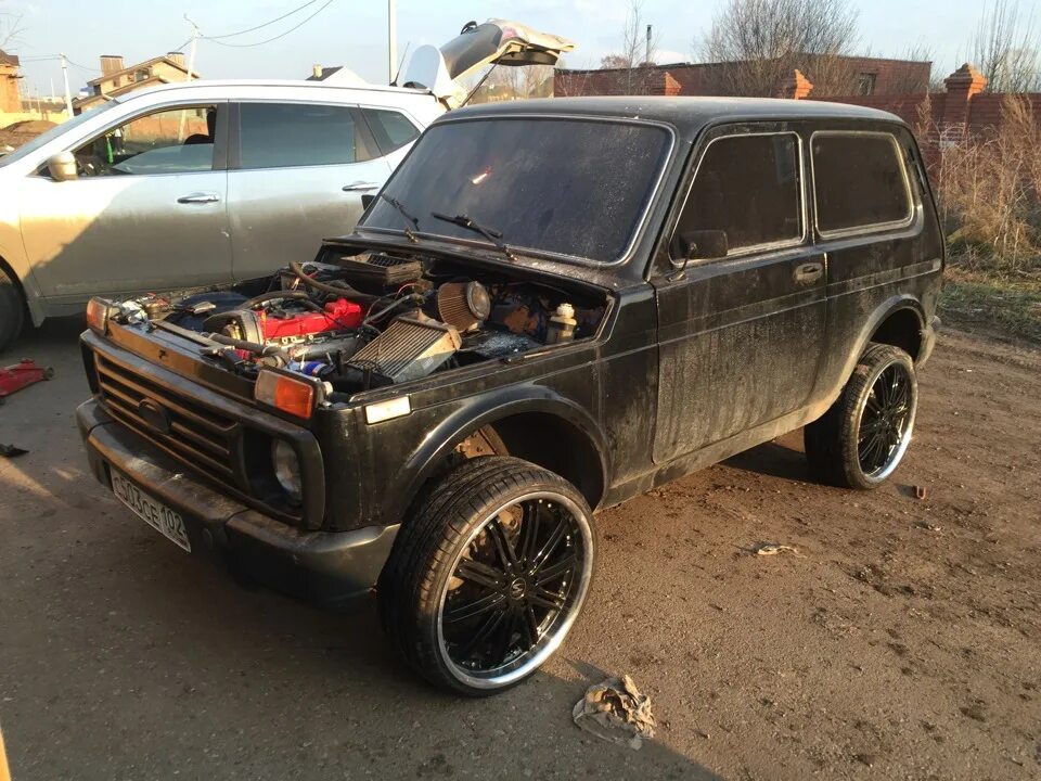 Нива тюнинг драйв Переобули на 20-е - Lada 4x4 3D, 1,8 л, 1994 года колёсные диски DRIVE2