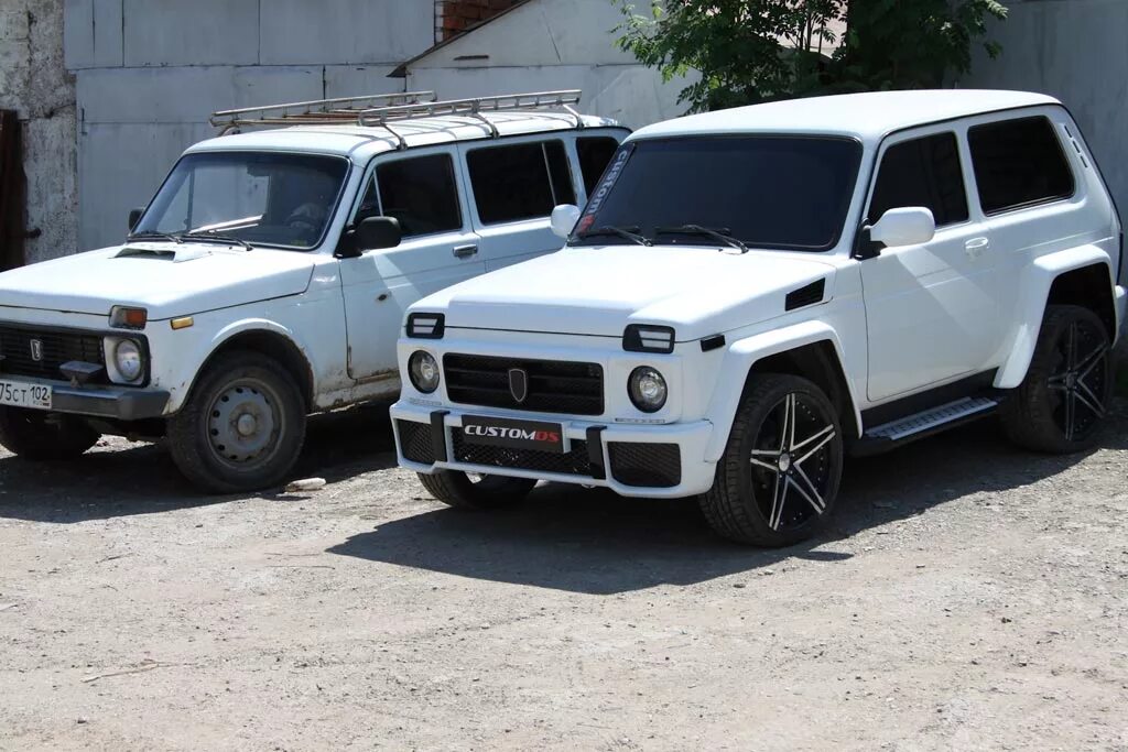 Нива тюнинг под гелендваген Lada 4x4 в стиле брутального G 63 AMG: цена вопроса 70 000 рублей