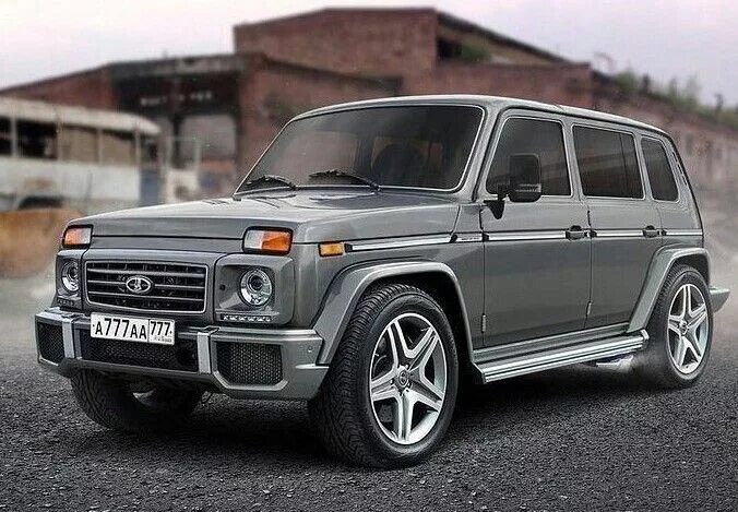 Нива тюнинг под гелик Lada G-Wagen! Niicccce! Роскошные автомобили, 4x4 грузовики и Классические автом