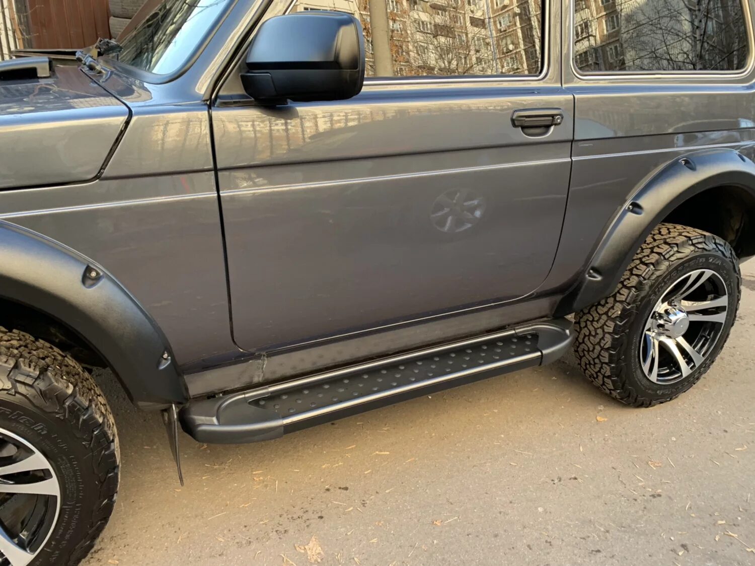 Нива тюнинг пороги Пороги/Насадка - Lada 4x4 3D, 1,7 л, 2017 года аксессуары DRIVE2