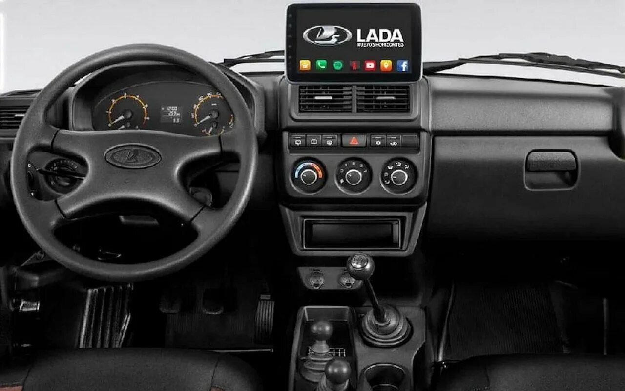 Нива урбан 2024 фото салона Niva Legend c мультимедиа - все подробности