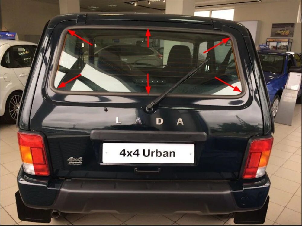 Нива урбан фото сзади Уплотнитель стекла багажника (двери задка) ВАЗ 2121, 2131, 21213-14 НИВА / БРТ к