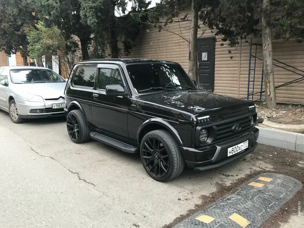 Нива урбан тюнинг купить Black Truck Parked on the Side of the Road