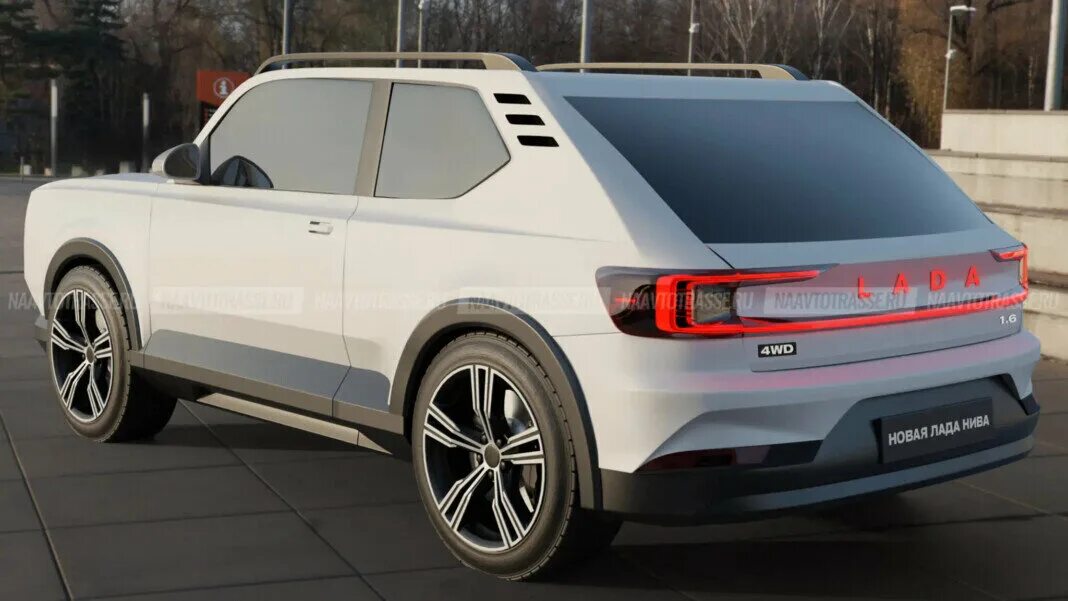 Нива в новом кузове 2024 фото Очень мощная Lada Niva Sport 2024 для российского рынка впервые представлена на 