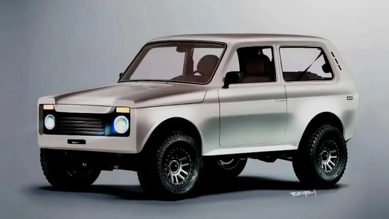 Нива в новом кузове фото Взгляд американского дизайнера на Lada Niva и другие автомобили АВТО INFO