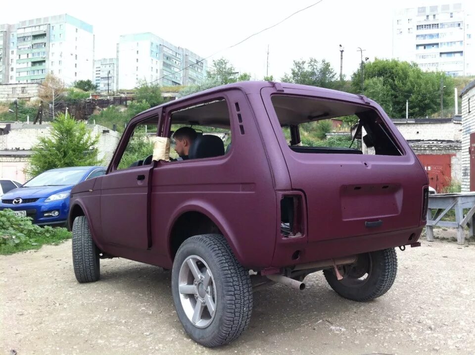 Нива в рапторе фото Покраска в RAPTOR - Lada 4x4 3D, 1,7 л, 2011 года кузовной ремонт DRIVE2