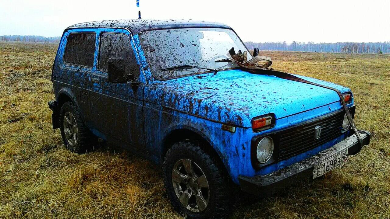 Нива в сине зеленом рапторе фото Lada 4x4 3D 1.6 бензиновый 1992 Синий Титан на DRIVE2