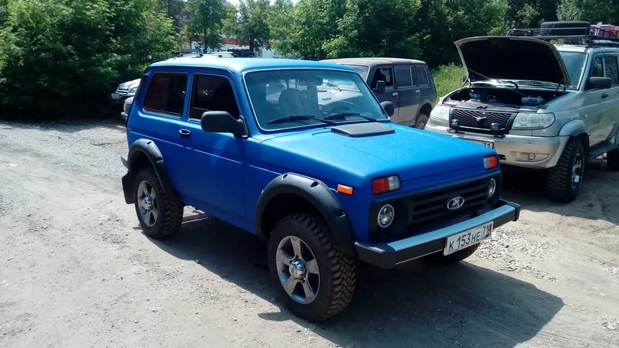 Нива в сине зеленом рапторе фото Покраска авто в Раптор. - Lada 4x4 3D, 1,7 л, 2009 года тюнинг DRIVE2
