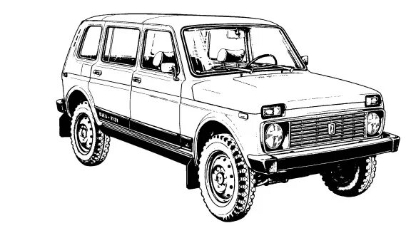Нива в тюнинге раскраска с боку Lada 2131 1.7 бензиновый 2014 1.7i цвет Ницца на DRIVE2