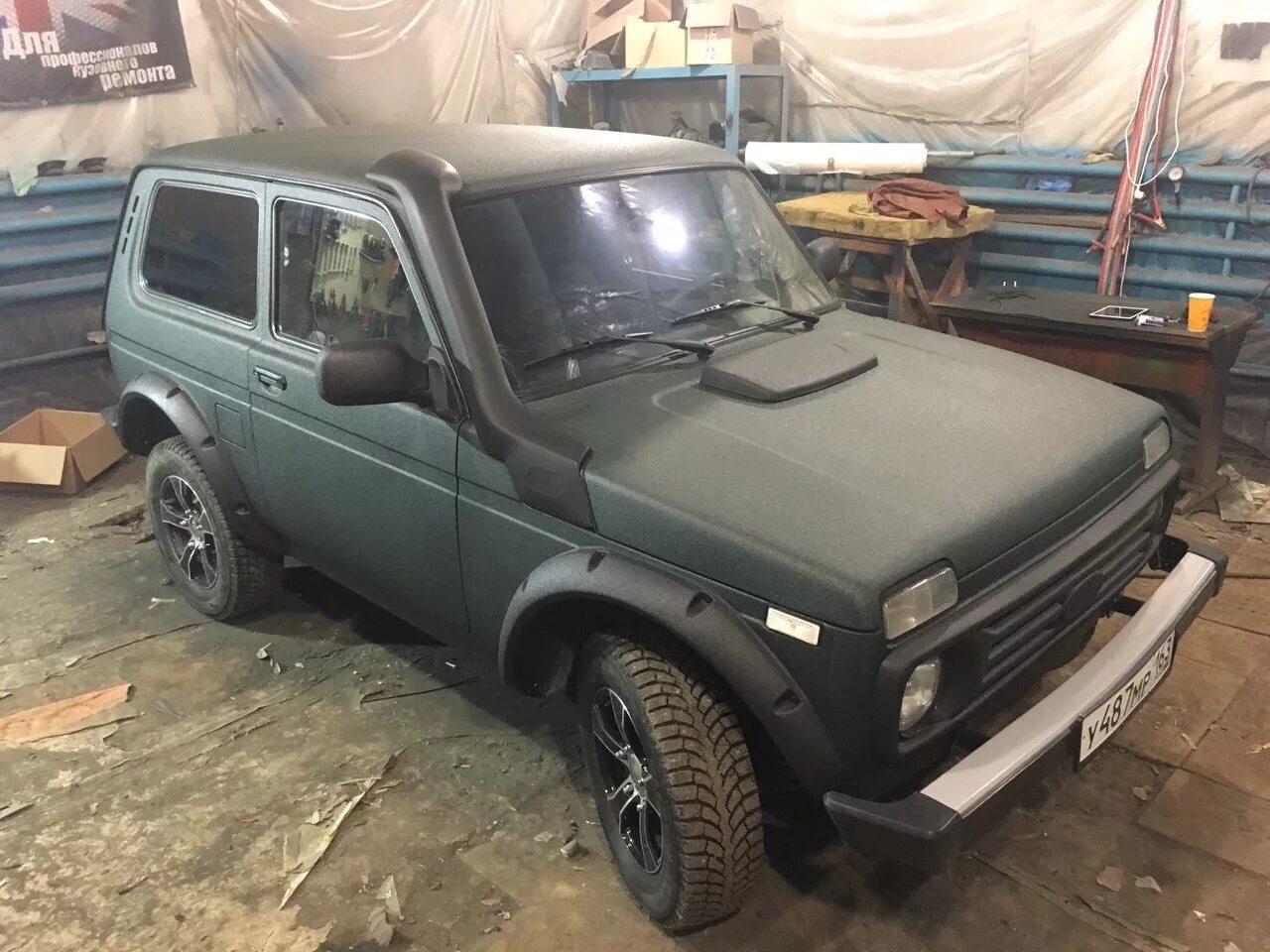 Нива в зеленом рапторе фото Niva 3d Raptor Green - DRIVE2